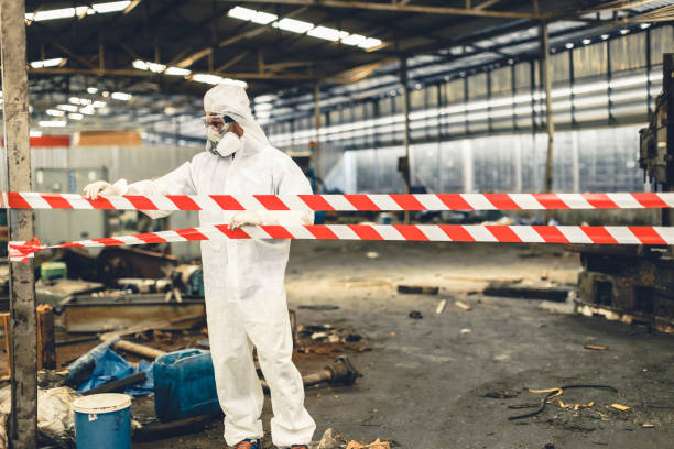 Professional Hoarding Cleanup technician working in Leesburg, VA
